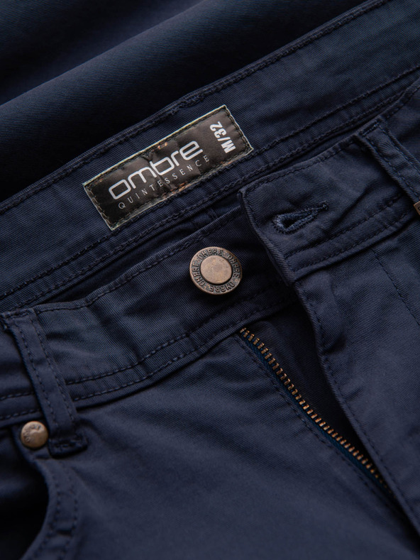 Ombre Clothing Tamnoplave muške chino hlače Ombre odjeća