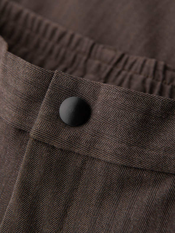 Ombre Clothing Smeđe muške chino hlače Ombre odjeća