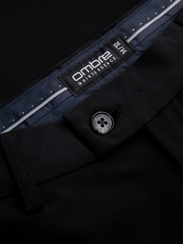 Ombre Clothing Crne muške chino hlače Ombre Clothing