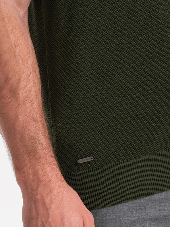 Ombre Clothing Zelena muška polo majica Ombre Clothing