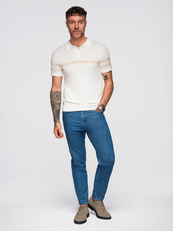 Ombre Clothing Ombre Clothing muška krem ​​polo majica