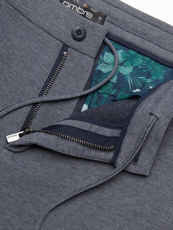 Ombre Clothing Tamnoplave muške tigraste kratke hlače Ombre Clothing