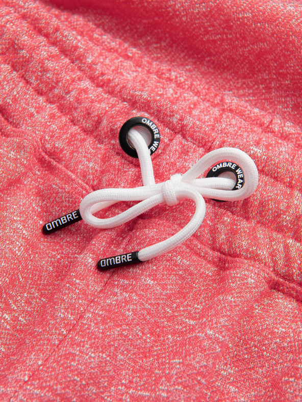 Ombre Clothing Crvene muške tigraste kratke hlače Ombre Clothing