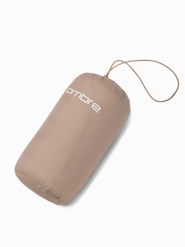 Ombre Clothing Bež muška lagana prošivena jakna Ombre Clothing