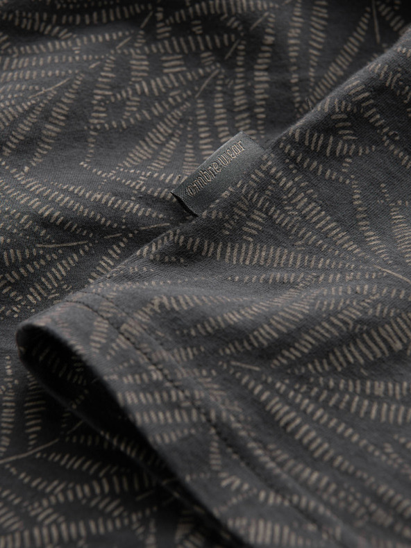 Ombre Clothing Tamno siva muška majica s uzorkom Ombre Clothing