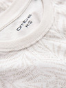 Ombre Clothing Ombre Clothing krem ​​muška majica s uzorkom