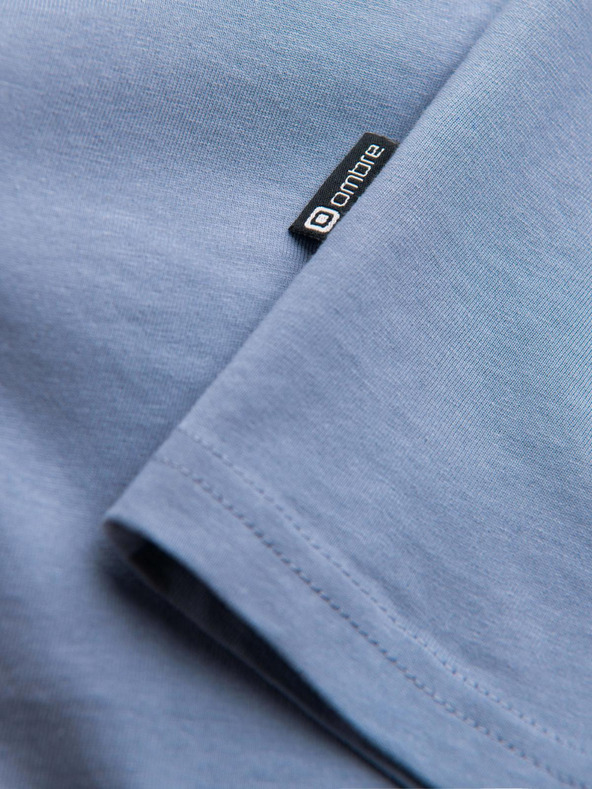 Ombre Clothing Svijetloplava muška osnovna majica Ombre Clothing