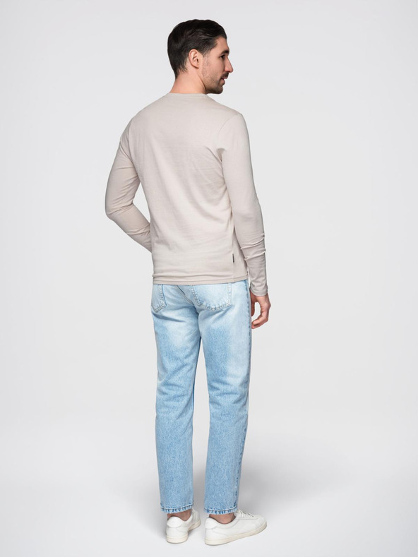 Ombre Clothing Bež muška osnovna majica Ombre Clothing