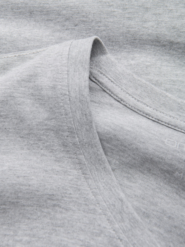 Ombre Clothing Svijetlo siva muška osnovna majica Ombre Clothing