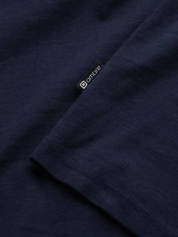 Ombre Clothing Tamnoplava muška basic majica Ombre Clothing