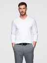 Ombre Clothing Bijela muška osnovna majica Ombre Clothing