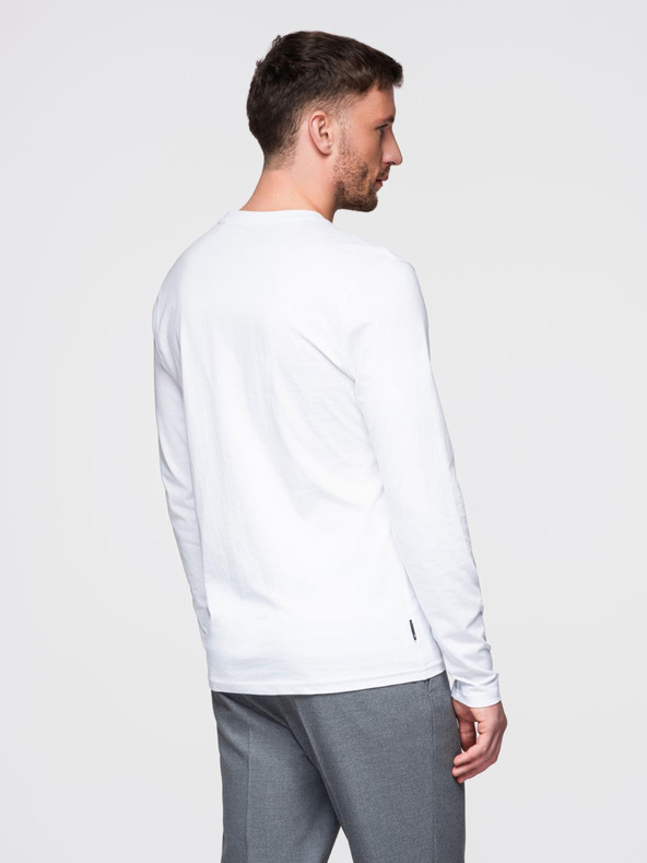 Ombre Clothing Bijela muška osnovna majica Ombre Clothing