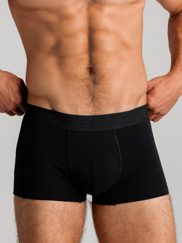 Ombre Clothing Komplet od tri muške bokserice u sivoj, bordo i crnoj Ombre odjeći