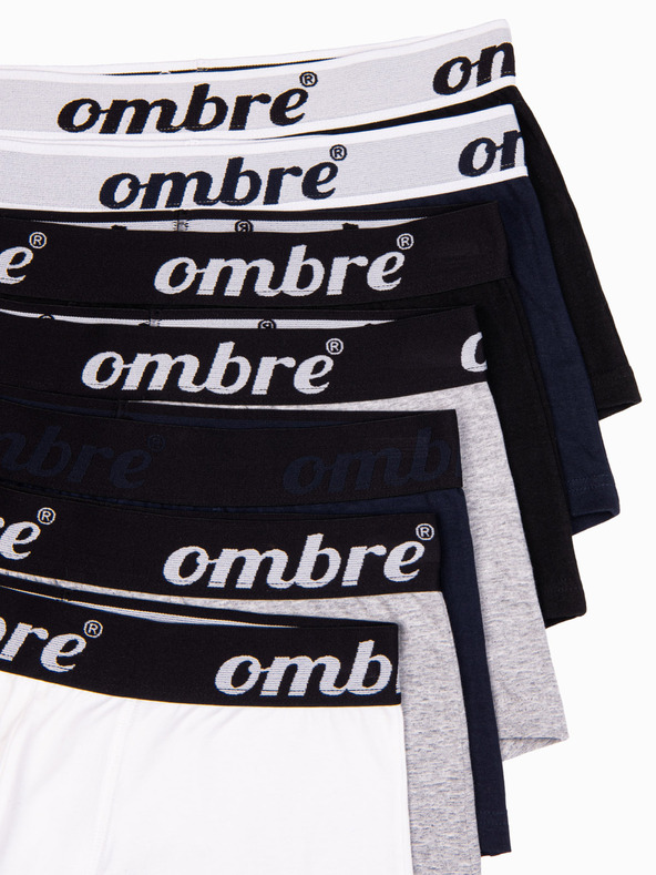 Ombre Clothing Set od sedam muških bokserica u sivoj, tamnoplavoj, bijeloj i crnoj Ombre odjeći