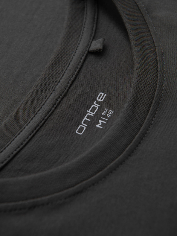 Ombre Clothing Muška ležerna majica s džepom Ombre Clothing zelena