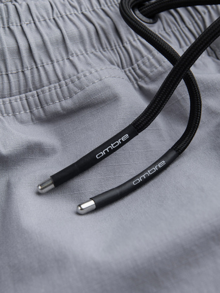 Ombre Clothing Svijetlosive muške cargo jogger hlače Ombre Clothing