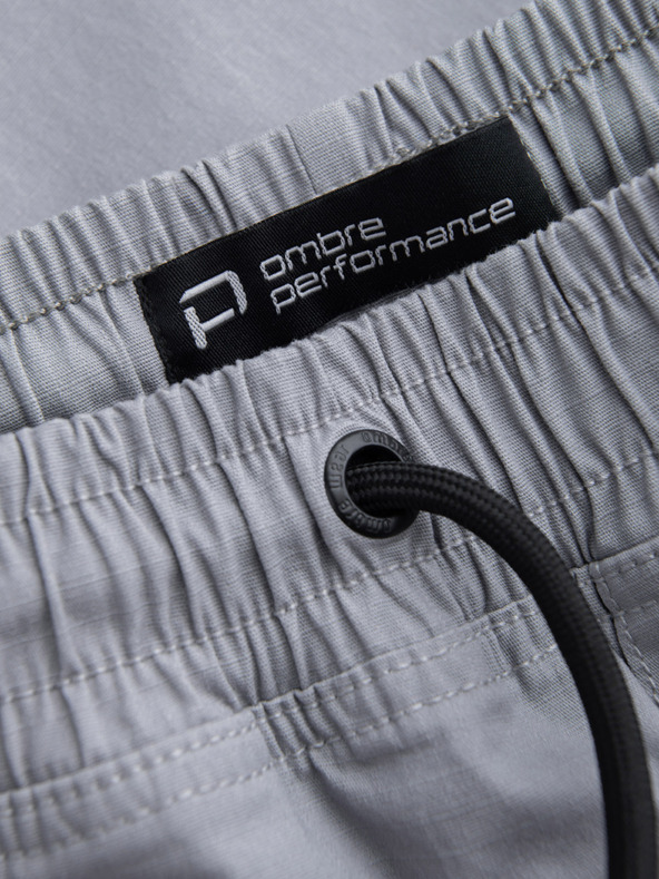 Ombre Clothing Svijetlosive muške cargo jogger hlače Ombre Clothing