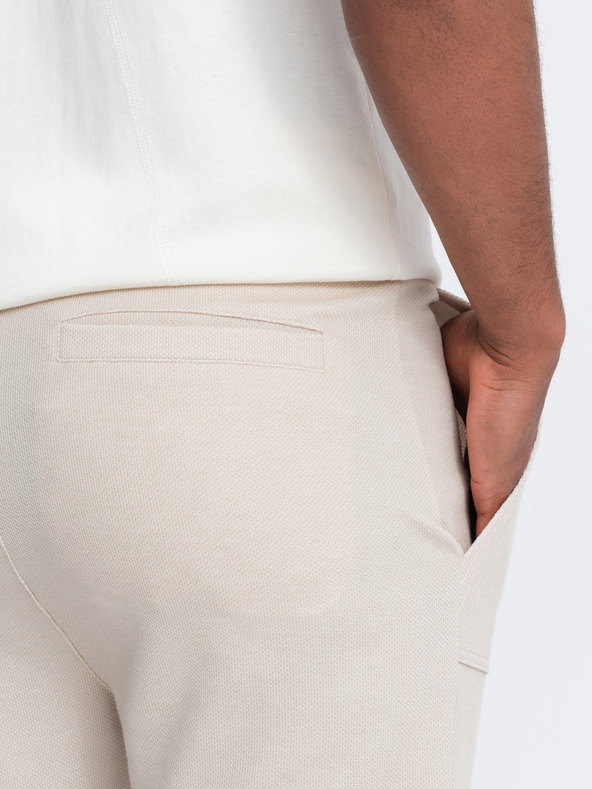 Ombre Clothing Bež muške trenirke Ombre Clothing