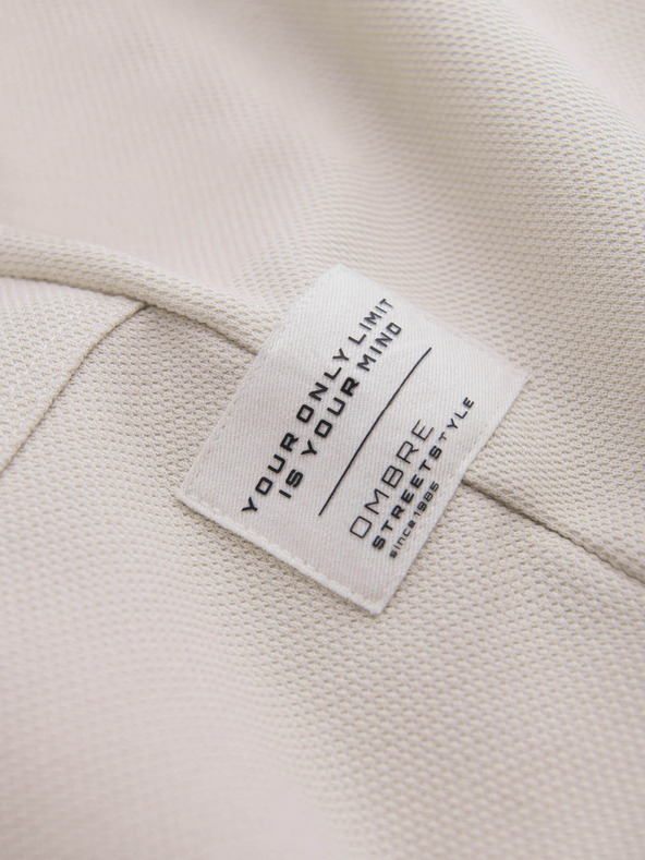 Ombre Clothing Bež muške trenirke Ombre Clothing