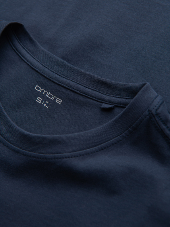 Ombre Clothing Tamnoplava muška majica s džepom Ombre Clothing