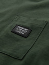 Ombre Clothing Zelena muška majica s džepom Ombre Odjeća