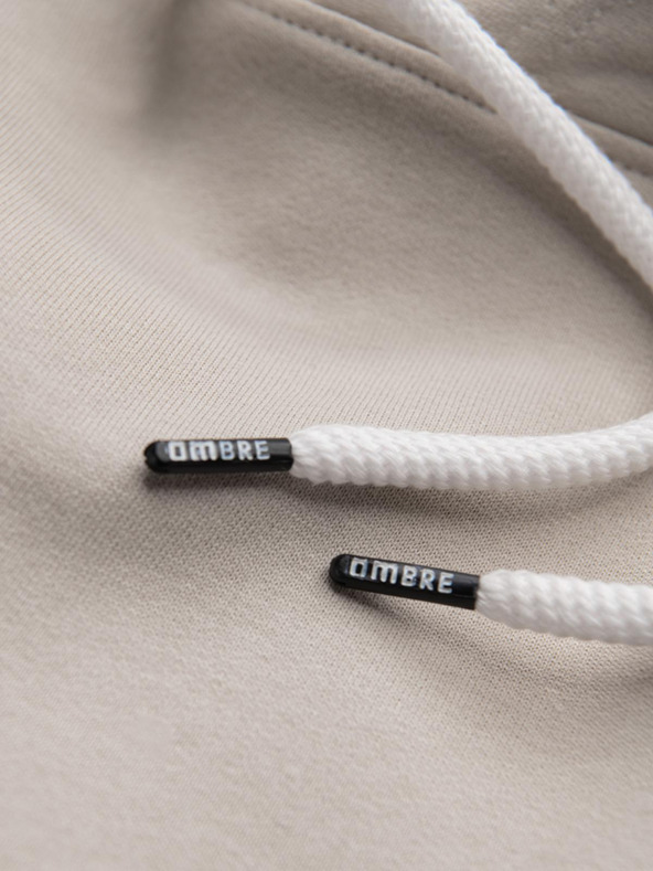 Ombre Clothing Ombre Clothing muška dukserica s kapuljačom bež boje