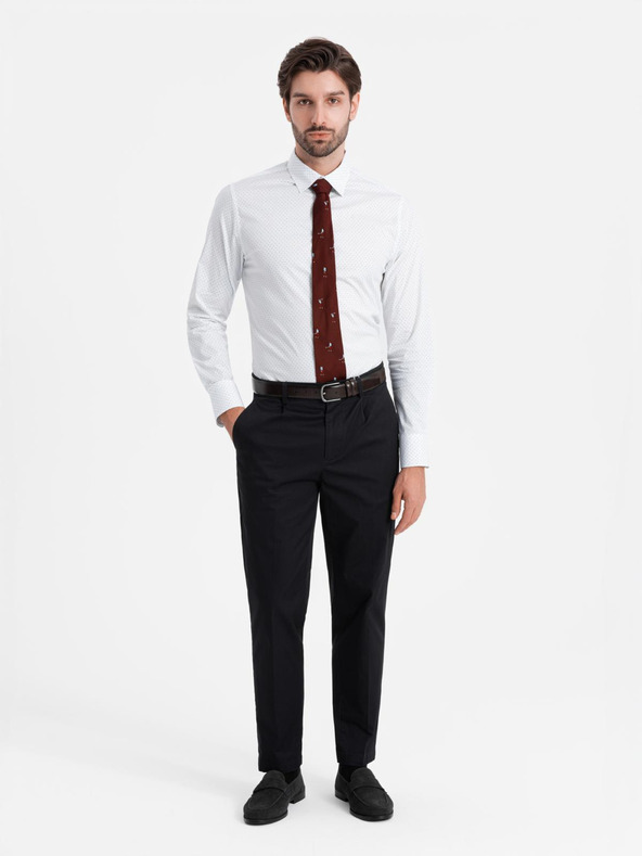 Ombre Clothing Ombre Clothing Muška bijela pamučna košulja