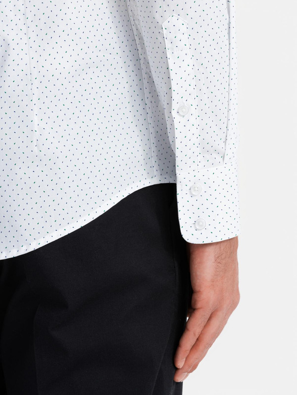 Ombre Clothing Ombre Clothing Muška bijela pamučna košulja