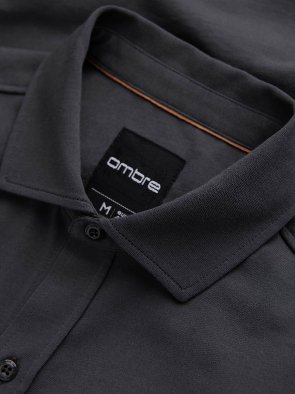 Ombre Clothing Ombre odjeća, muška siva košulja od žerseja