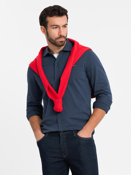 Ombre Clothing Plava ombre odjeća, muška majica od žerseja