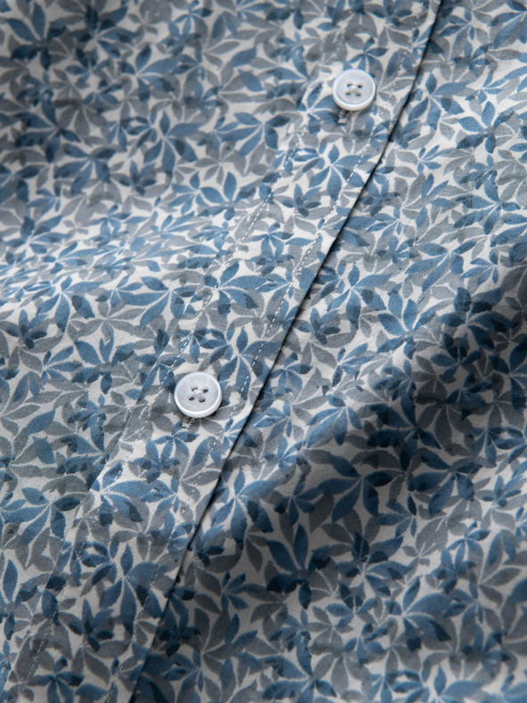 Ombre Clothing Plava muška uska košulja s uzorkom Ombre Clothing