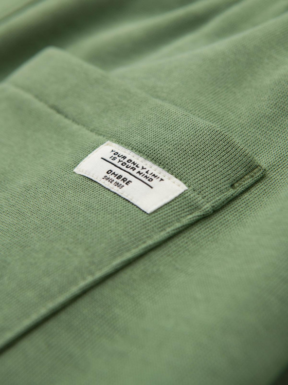 Ombre Clothing Zelene muške trenirke Ombre Clothing