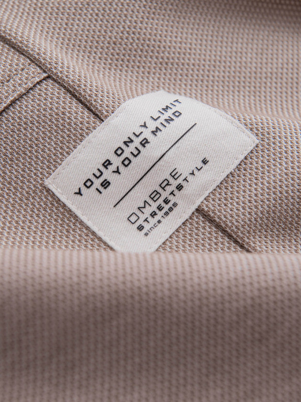 Ombre Clothing Svijetlosmeđe muške trenirke Ombre Clothing