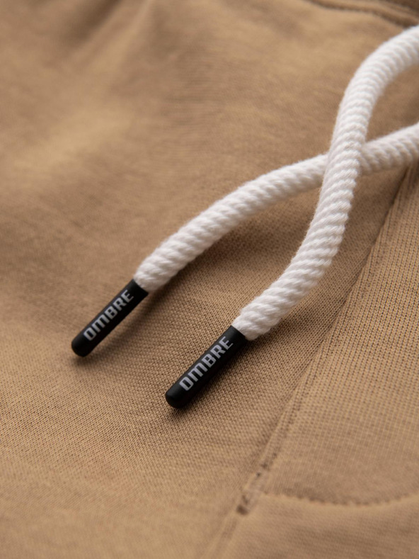 Ombre Clothing Smeđe muške trenirke Ombre Clothing