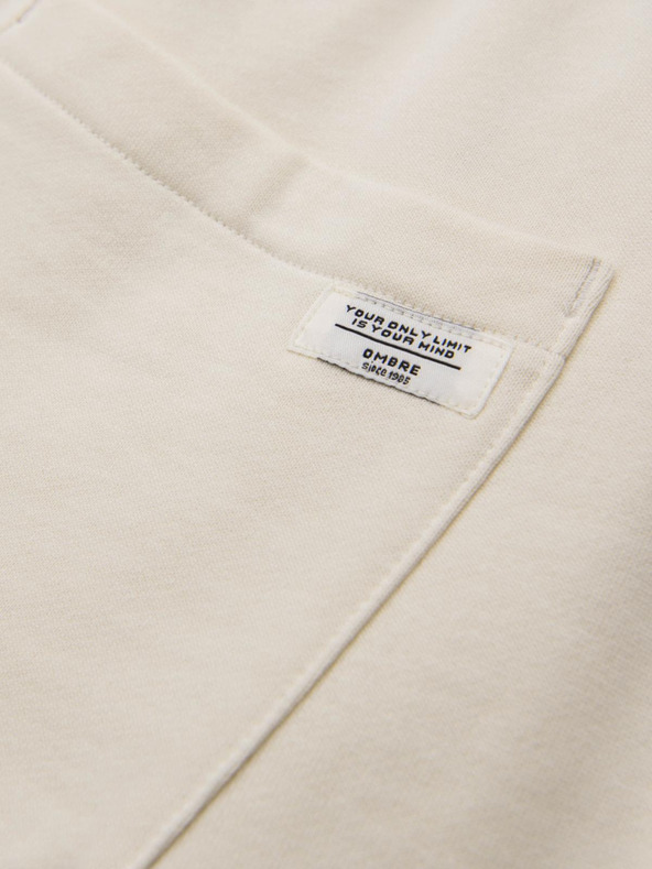 Ombre Clothing Krem muške trenirke Ombre Clothing