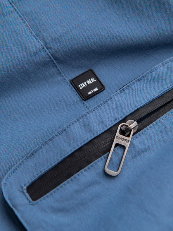 Ombre Clothing Plave muške cargo jogger hlače Ombre Clothing