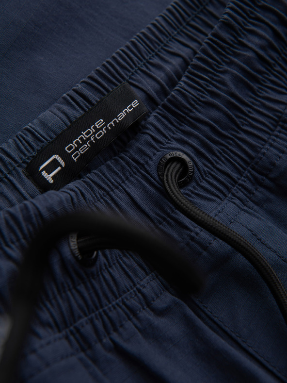 Ombre Clothing Tamnoplave muške cargo jogger hlače Ombre Clothing