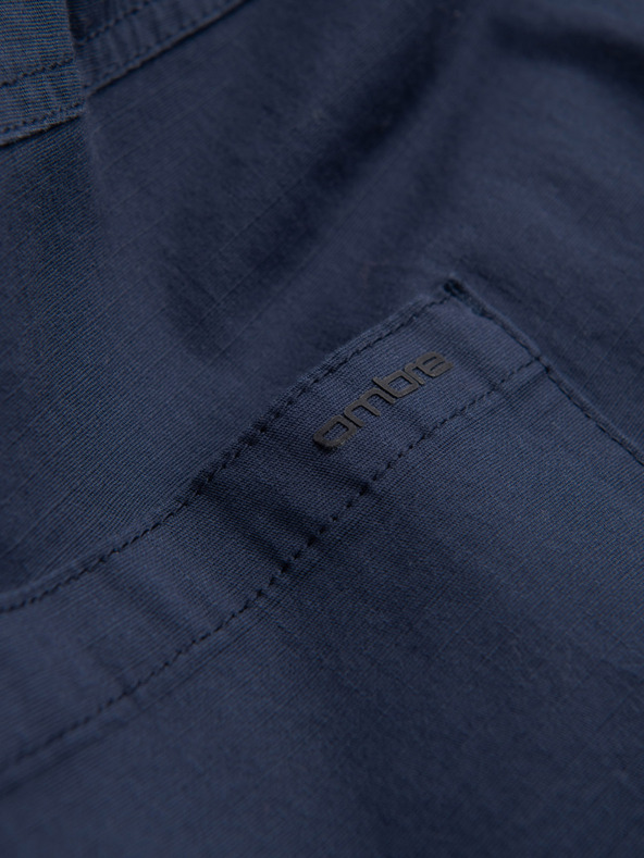 Ombre Clothing Tamnoplave muške cargo jogger hlače Ombre Clothing