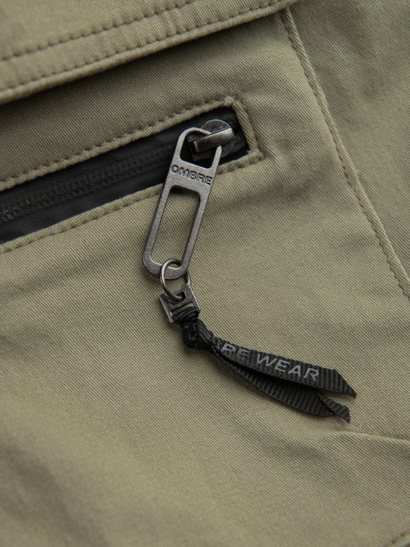 Ombre Clothing Kaki muške kargo jogger hlače Ombre odjeća