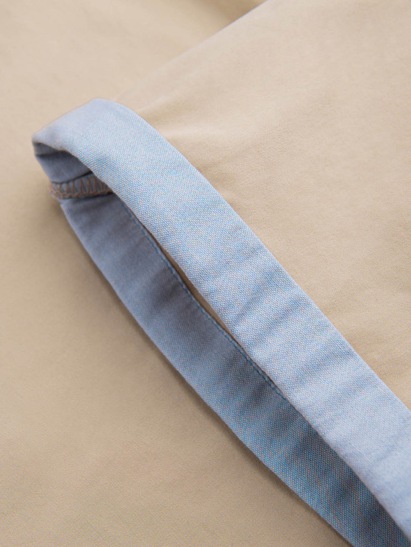 Ombre Clothing Bež muške chino kratke hlače s traperom Ombre odjeća