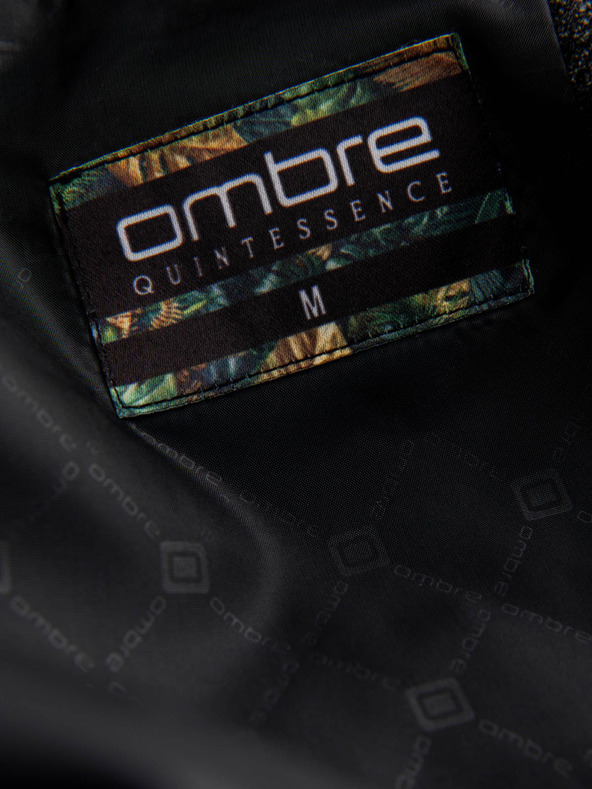 Ombre Clothing Tamno siva muška jacquard jakna Ombre Clothing