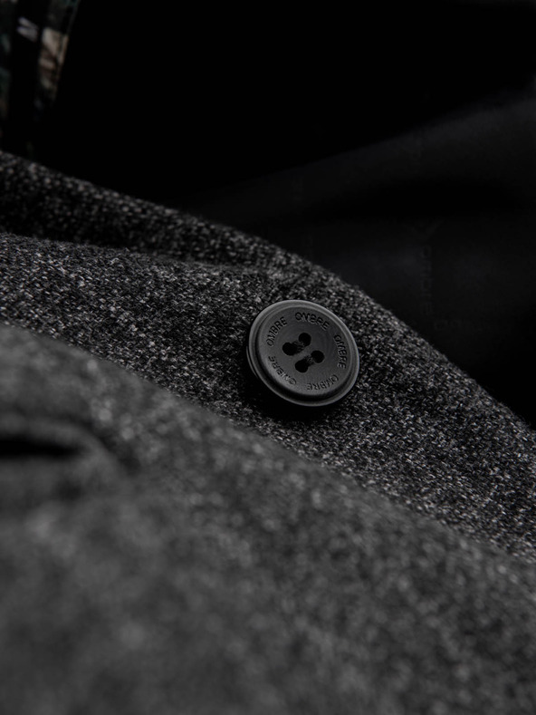 Ombre Clothing Tamno siva muška jacquard jakna Ombre Clothing