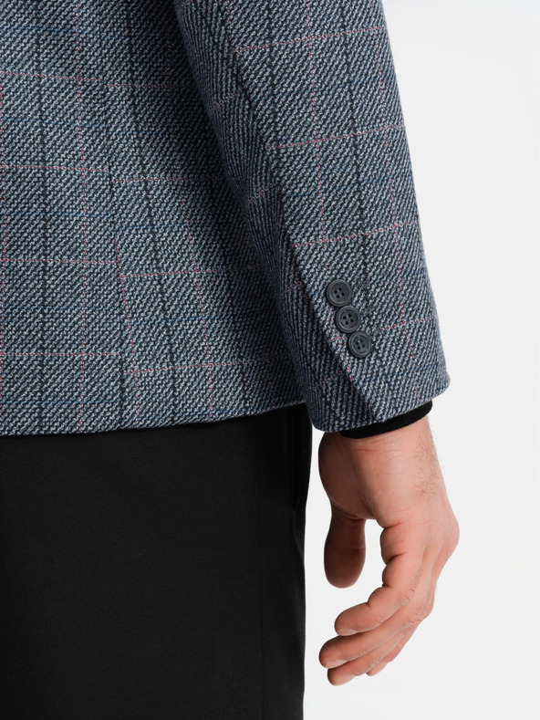 Ombre Clothing Siva muška jacquard jakna Ombre Clothing