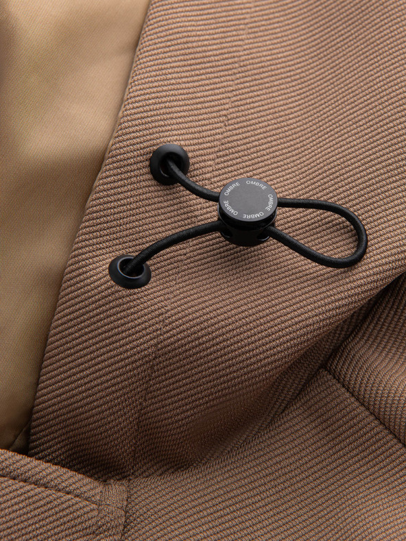 Ombre Clothing Smeđi muški kaput s kapuljačom Ombre Clothing