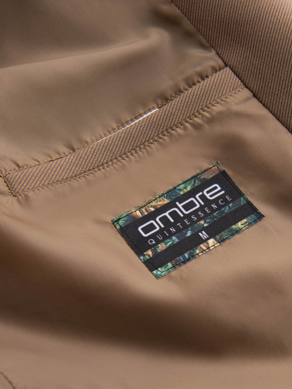 Ombre Clothing Smeđi muški kaput s kapuljačom Ombre Clothing