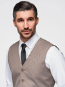 Ombre Clothing Bež muško odijelo prsluk Ombre Clothing