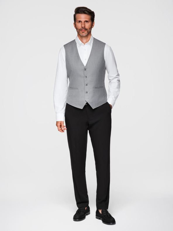 Ombre Clothing Sivo muško odijelo, prsluk Ombre Clothing