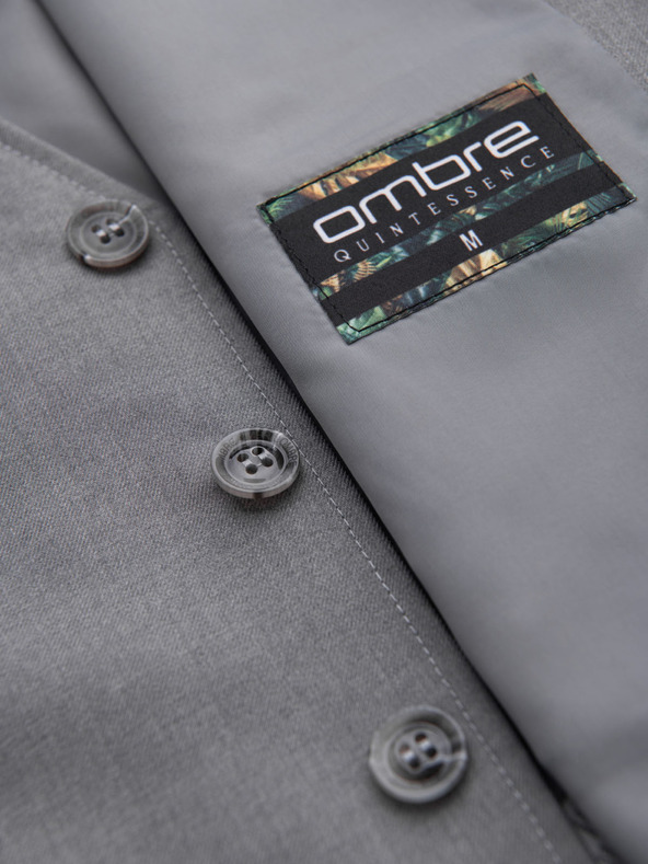 Ombre Clothing Sivo muško odijelo, prsluk Ombre Clothing