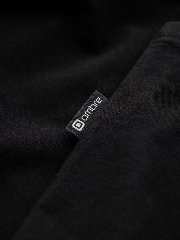 Ombre Clothing Crna muška majica Ombre Clothing