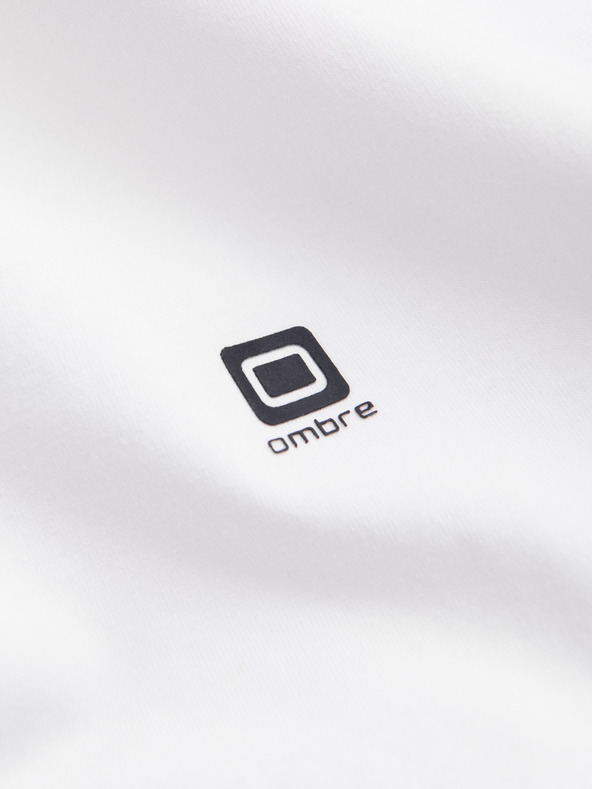 Ombre Clothing Bijela muška majica Ombre Clothing